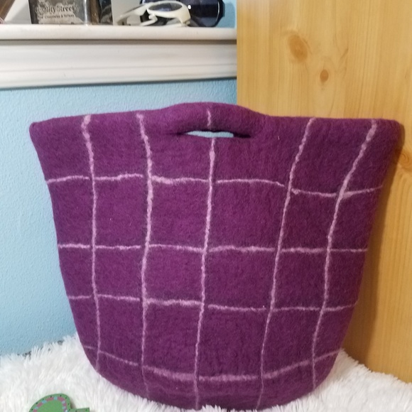 Wool tote bag - Picture 2 of 7